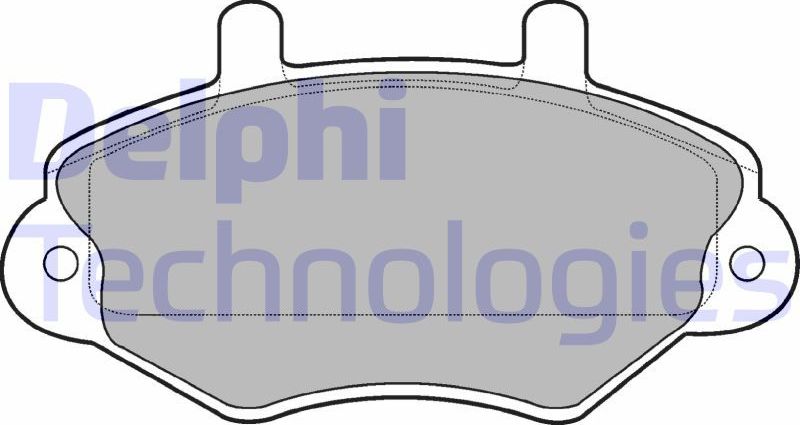 Тормозные колодки Delphi (Low-Metallic). Артикул LP767