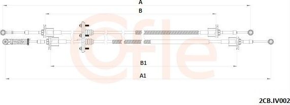 Трос переключения передач КПП Cofle для IVECO Daily IV 2006-2011. Артикул 92.2CB.IV002