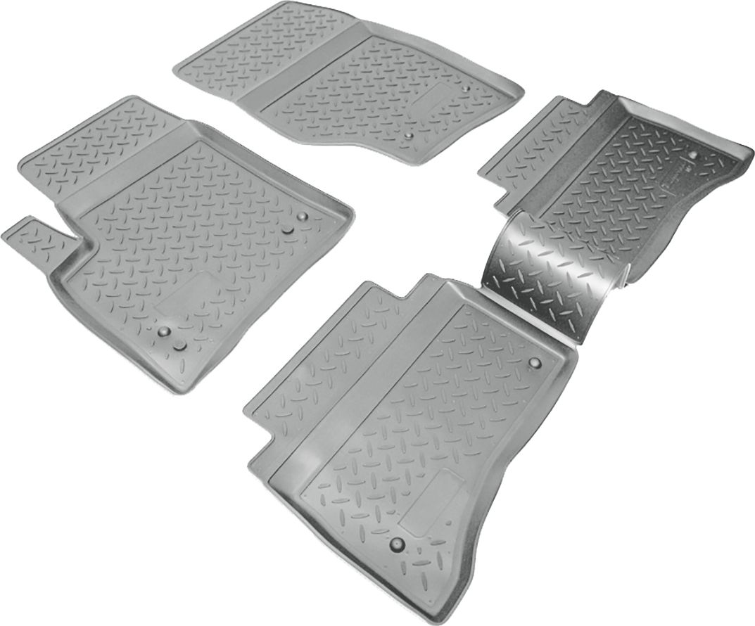 Коврики Норпласт для салона Porsche Cayenne I 2002-2009 СЕРЫЕ. Артикул NPL-Po-66-31-G