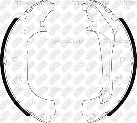 Тормозные колодки NiBK задние для Ford EcoSport I 2012-2026. Артикул FN0678
