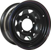 Колёсный диск OFF-ROAD Wheels стальной черный 5x165.1 7xR16 d131 ET0 для Land Rover Defender. Артикул 1670-56531BL-0