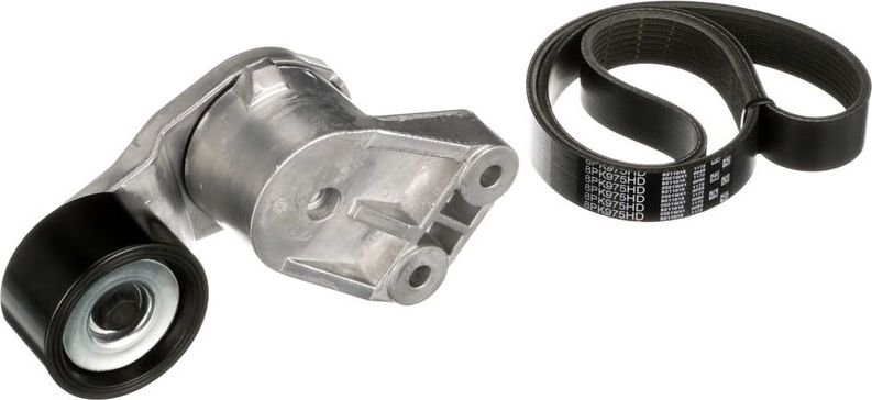 Приводной ремень поликлиновой с роликами (комплект) Gates FleetRunner™ Micro-V® Kit. Артикул K018PK975HD