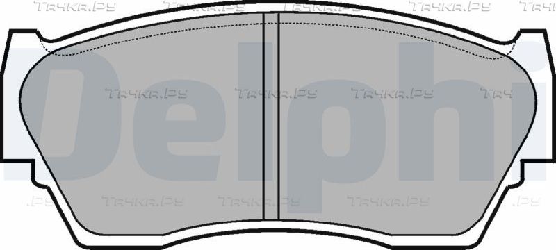 Тормозные колодки Delphi (Low-Metallic). Артикул LP783