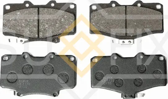 Колодки тормозные дисковые | перед прав/лев | (Sufix). Артикул SX-1722