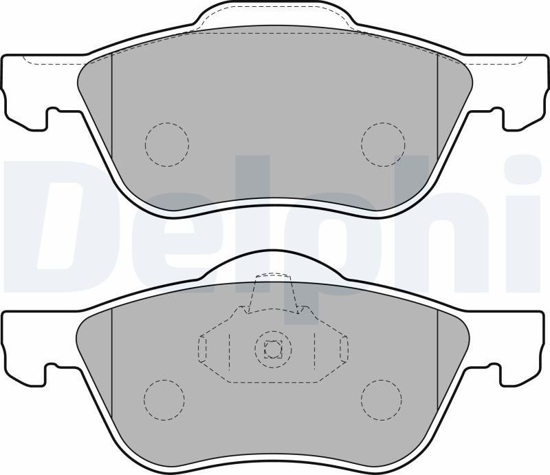 Тормозные колодки Delphi (Low-Metallic). Артикул LP1830