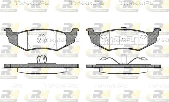 Тормозные колодки RoadHouse задние для Dodge Neon II 1999-2005. Артикул 2482.40