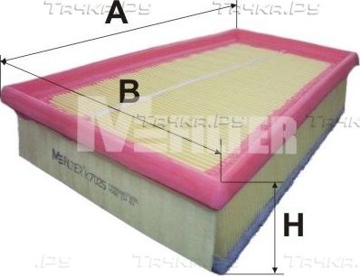 Воздушный фильтр MFilter для Mercedes-Benz Citan 2012-2026. Артикул K 7025