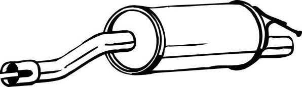 Глушитель (задняя часть) Bosal для Renault Duster I 2012-2020. Артикул 200-091