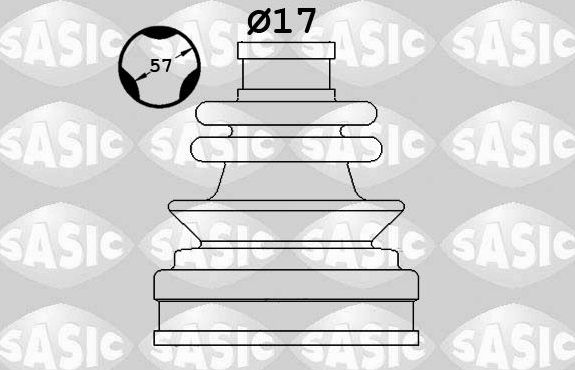 Пыльник шруса (комплект) Sasic. Артикул 1906098