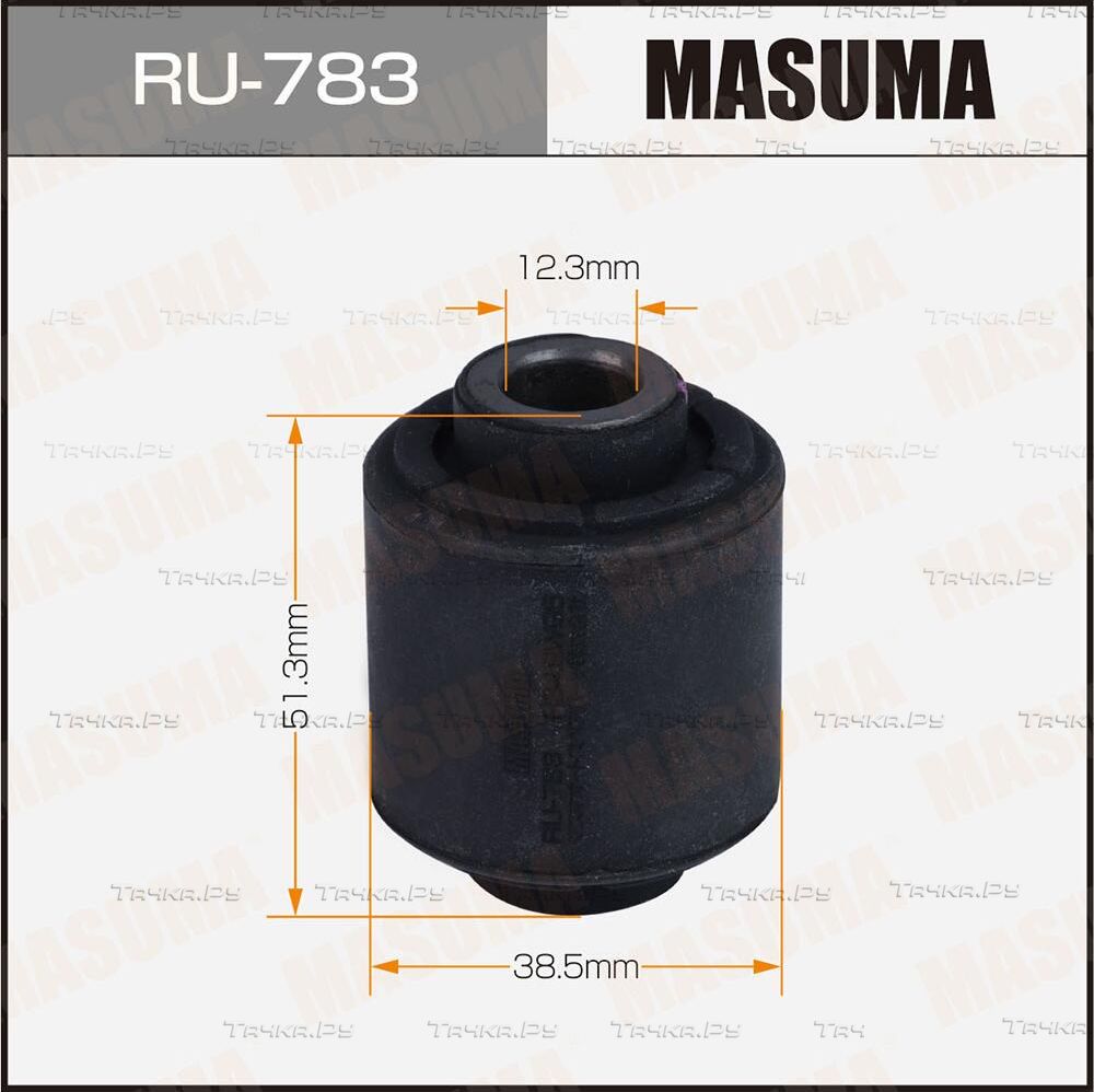 Сайлентблок заднего рычага подвески Masuma. Артикул RU-783