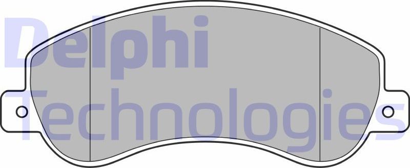 Тормозные колодки Delphi (Low-Metallic). Артикул LP1954