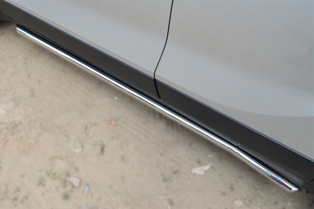 Защита порогов РусCталь труба d42 (вариант 1) для Opel Mokka 2012-2026. Артикул OMT-001354