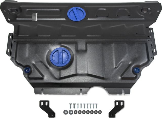 Защита Rival для картера и КПП Skoda Karoq 2020-2026. Артикул 111.5125.1