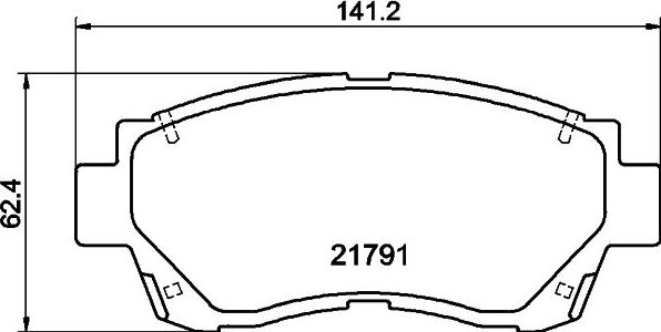 Тормозные колодки Nisshinbo. Артикул NP1006