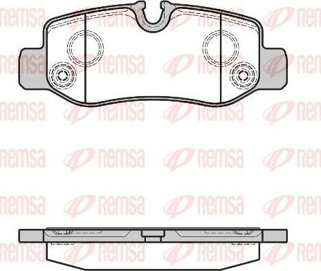 Тормозные колодки Remsa. Артикул 1624.00