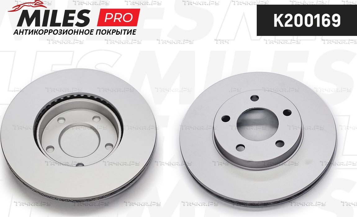 Тормозной диск Miles передний для Ford Escape I 2001-2007. Артикул K200169