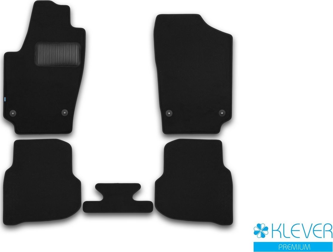 Коврики Klever Premium для салона Volkswagen Polo Sedan седан 2010-2026. Артикул KVR03513022110kh