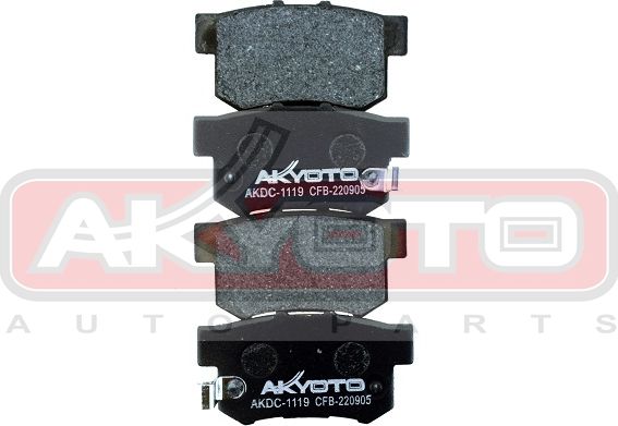 Тормозные колодки Akyoto Packing AKYOTO. Артикул AKDC-1119