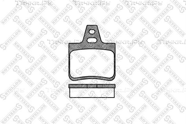 Тормозные колодки Stellox задние для Citroen BX 1982-1994. Артикул 113 010-SX