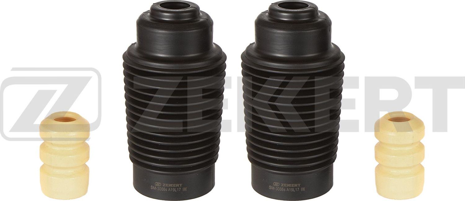 Комплект отбойников и пыльников амортизаторов (стоек) Zekkert (Полиуретан). Артикул SM-3086S