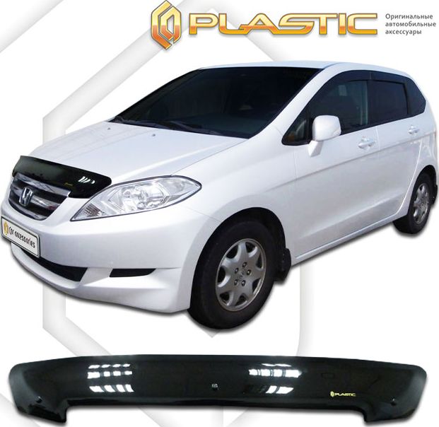 Дефлектор СА Пластик для капота (Classic черный) Honda Edix 2004-2009. Артикул 2010010103101