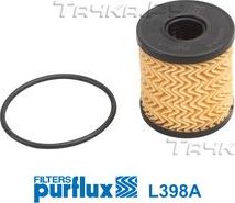 Масляный фильтр Purflux для Citroen C4 II 2006-2026. Артикул L398A