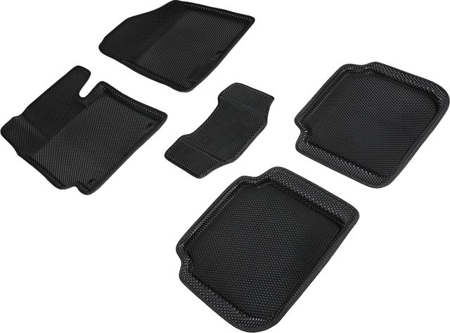 Коврики Seintex 3D EVA Соты для салона Kia Cerato III 2013-2018 ЧЕРНЫЕ. Артикул 95404