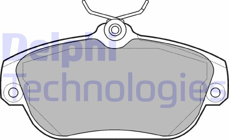 Тормозные колодки Delphi (Low-Metallic). Артикул LP919