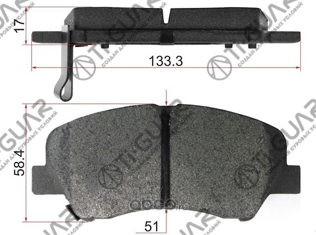 Тормозные колодки (TI-Guar). Артикул TG3582