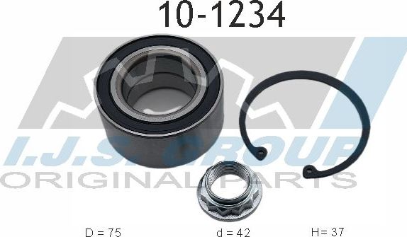 Ступичный подшипник (комплект) IJS Group. Артикул 10-1234