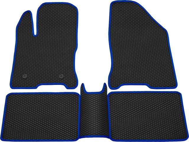 Коврики Rezkon EVA для салона Lada Vesta 2015-2026 Синий кант. Артикул 9039045103