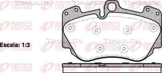 Тормозные колодки Remsa передние для Audi R8 I (Typ 42) 2007-2015. Артикул 1140.10