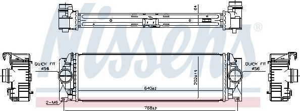 Интеркулер Nissens ** FIRST FIT ** для Mercedes-Benz Sprinter 906 2006-2026. Артикул 961312