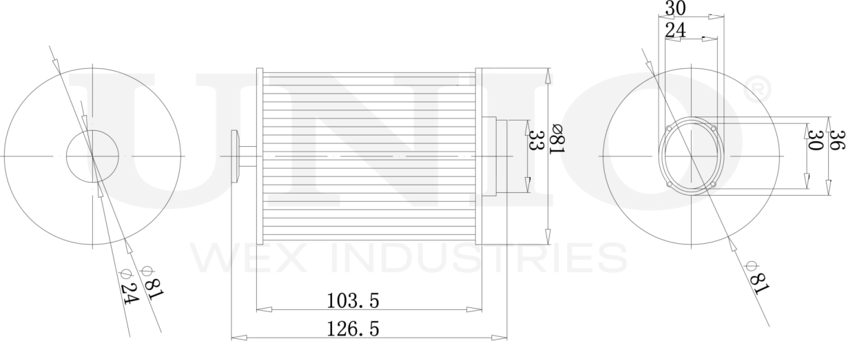 Фильтр топливный (Unio). Артикул FLT-50017