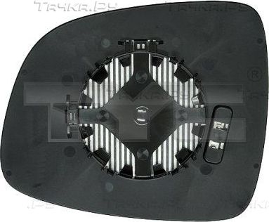 Зеркальное стекло бокового зеркала TYC. Артикул 335-0016-1
