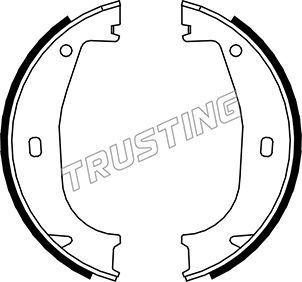 Тормозные колодки (стояночная тормозная система) Trusting. Артикул 019.026