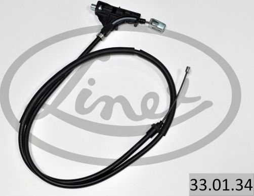 Трос ручника (тросик ручного тормоза) Linex передний для Peugeot 406 I 1995-2004. Артикул 33.01.34
