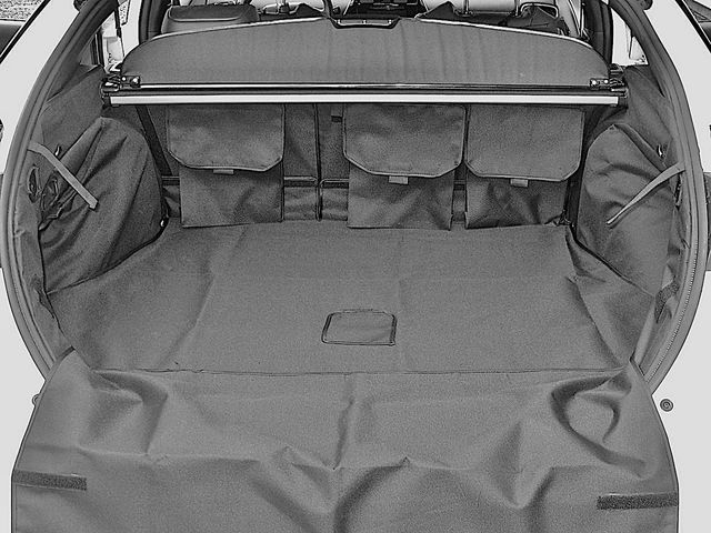 Защитный чехол AUTOSMSTUDIO "Maxi" в багажник автомобиля для Toyota Prius XW50 хэтчбэк 2015-2026, серый. Артикул TP-PR4-Maxi-GR