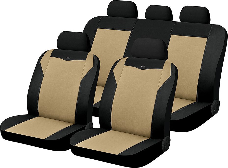 Чехлы универсальные Hadar Rosen Oxford на сидения авто, цвет Бежевый/Черный. Артикул 10591