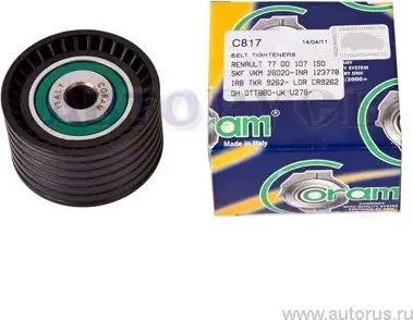 РОЛИК РЕМНЯ ГРМ ОБВОДНОЙ LOGAN 1.4/1.6 16V,CLIO,MEGAN,SIMBOL (Coram). Артикул C817
