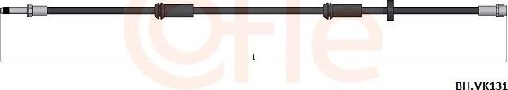 Тормозной шланг Cofle. Артикул 92.BH.VK131