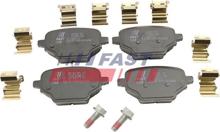Тормозные колодки Fast. Артикул FT29024
