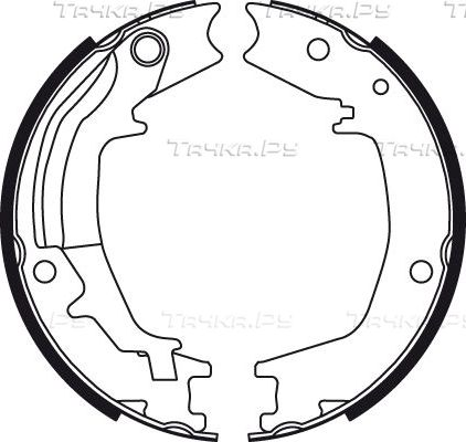 Тормозные колодки (стояночная тормозная система) TRW задние для Kia Sportage II 2004-2010. Артикул GS8489