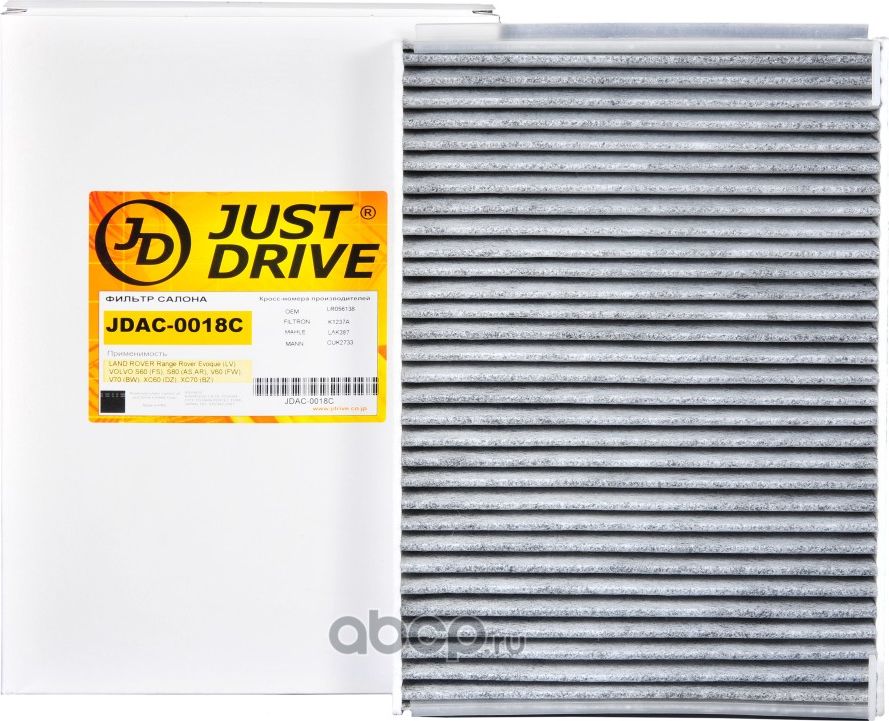 Фильтр салона угольный (Just Drive). Артикул JDAC0018C