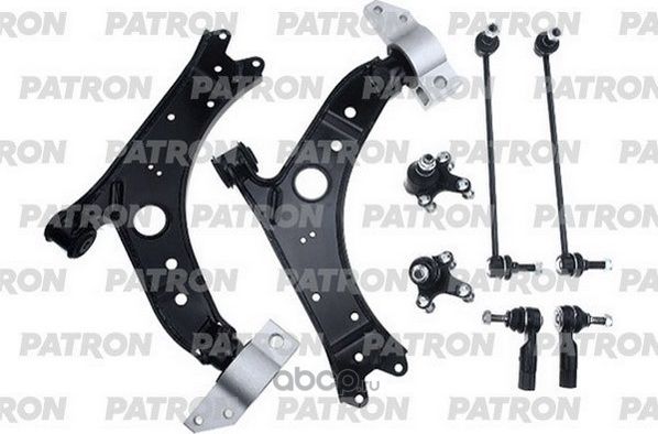 Комплект рычагов подвески AUDI A3 (8P1) 03- SEAT LEON (1P1) 09- ALTEA (5P1) 10- (Patron). Артикул PS5916