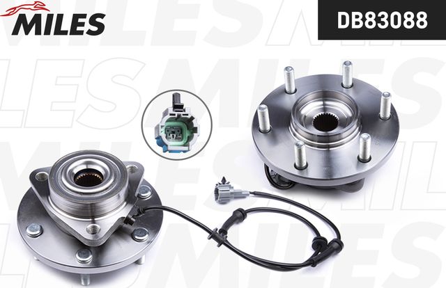 Ступица колеса с интегрированным подшипником Miles. Артикул DB83088