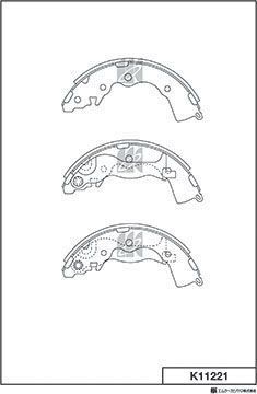 Тормозные колодки MK Kashiyama. Артикул K11221