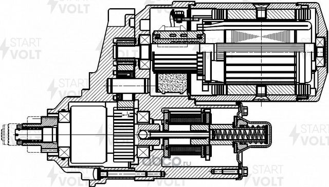 Стартер StartVOLT для IVECO EuroTrakker 2001-2004. Артикул LSt 1699
