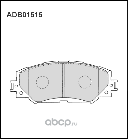 Колодки тормозные TOYOTA Auris (06-12) (Япония),Corolla (07-13) передние (4шт.) (Allied Nippon). Артикул ADB01515HD