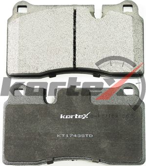 Колодки торм. перед.к-т (Kortex). Артикул KT1743STD